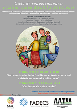 CONVERSACIONES "FAMILIA, SALUD MENTAL Y ADICCIONES"